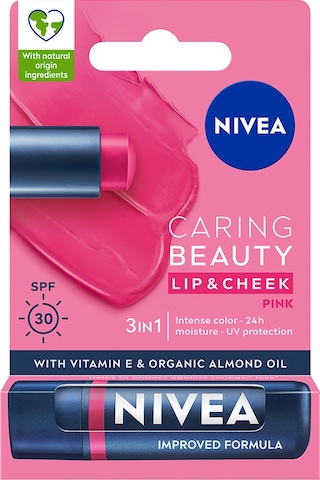 Nivea Renkli Dudak Bakım Kremi ve Yanak Balmı SPF30 Pink