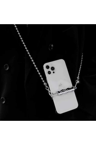 Noktaks - Cep Telefonu İp03 Cep Telefonu Boyun Askısı Metal Zincir T24350