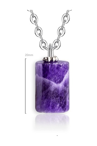 Sertifikalı Doğal Koyu Ametist Taşı Doğal Taş Kolye Küpe Seti Yeş Çok Renkli