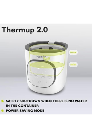 Lionelo Thermup 2.0 Nomadic Biberon Isıtıcısı 5'i 1 Arada Sıvıları ve Katı Yiyecekleri Isıtır Biberon Isıtıcı ve Sterilizatör
