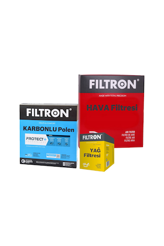 Filtron Ford Focus 1.0 Ecoboost Filtre Bakım Seti 2018-2025 3kp Hava+yağ+karbonlu