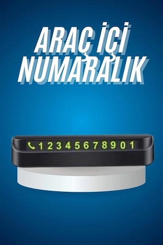 Znv Zenvia Mey İthalat Araç İçi Numaratör Numaralık Oto Cam Kartı Fosforlu Numaratör Znv2025 Cmn Belirtilmemiş