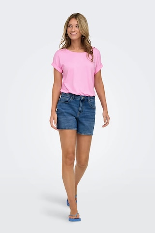 Only Onlphine Pamuklu Regular Fit Kot Short Bayan Short 15372986 Mavi