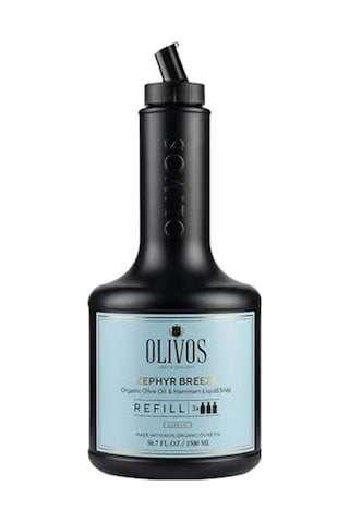 Olivos Zephyr Breeze Hamam Kokulu Zeytinyağlı Sıvı Sabun Refill 1500 Ml 3x500 Ml Nemlendirici, Uzun Süreli Kullanım, Ekonomik Aile Boyu Hamam Kokulu