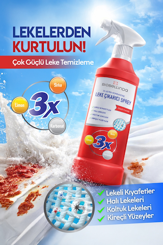 Leke Çıkarıcı Sprey Güçlü Formüllü Doğal Bileşenli Sprey 450 Ml