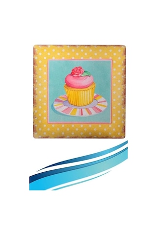 Bay Decotown Duvar Panosu 40 40 Cup Cake Muffin Motifli Duvar Süsü Najmaddin Standart