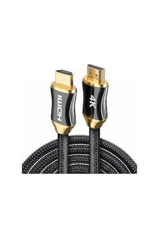 4k Hdmı Kablosu 10 Metre - Yüksek Hızlı Görüntü Ve Ses İletimi - Uhd Görüntü Aktarımı - Örgülü Kablo Ve Metal Başlıklı - Tv, Monitör, Ps, Xbox, Projektör Uyumlu