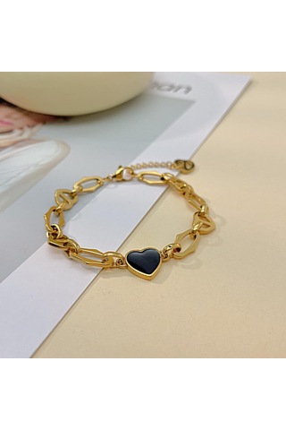 Altın Opk Paslanmaz Çelik Aşk Bileklik Altın