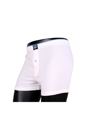İbrahim Burak Etiler Collection Moda Çizgi Erkek Penye Boxer 40040 Beyaz