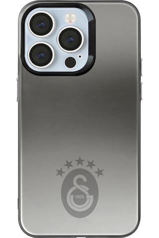 Apple Apple iPhone 14 Pro Uyumlu Galatasaray 5 Yıldız Tek Renk Arma Premium Lisanslı Telefon Kılıfı