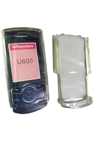 U600 Uyumlu Telefon Koruyucu Şeffaf Mika Kapak -