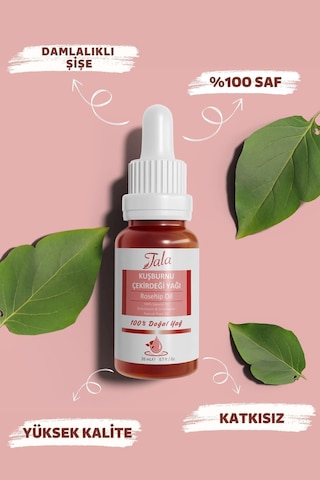 Tala Kuşburnu Çekirdeği Yağı %100 Saf Ve Doğal Soğuk Sıkım 20 ML
