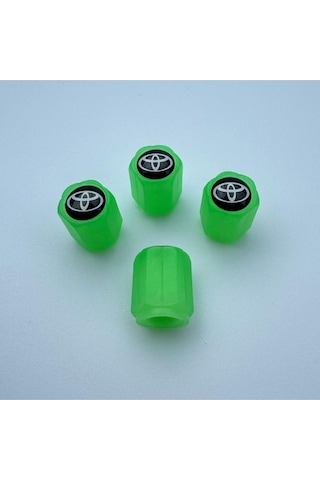 Toyota Corolla İle Uyumlu Logolu Yeşil Fosforlu Gece Parlayan Sibop Kapağı