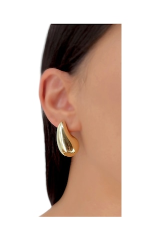 Çlk Accessories Bottega Gözyaşı Damlası Damla Küpe Küçük Altın