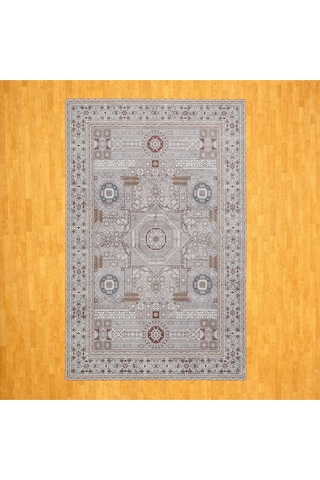 Şirvan Desenli 200 X 300 İpek Halı Gri