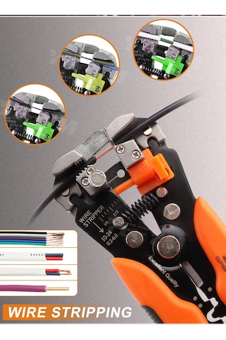 Teltree Çok Fonksiyonlu Otomatik Kablo Soyma Pensesi - Kesme, Sıkma Ve Renk Seçenekleri