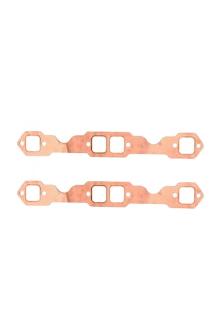 Geeroyoo Chevrolet Sb 283-400 Motorları İçin Bakır Kaplama Exhaust Gasket Seti, 2 Adet, Tekrarlı Kullanım, Tamamen Leakproof Sı-at58019