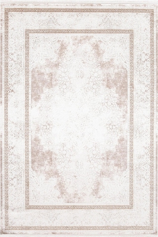Hoom Rugs Natural 1712 Kahverengi Klasik Salon Halısı Kahve Beyaz