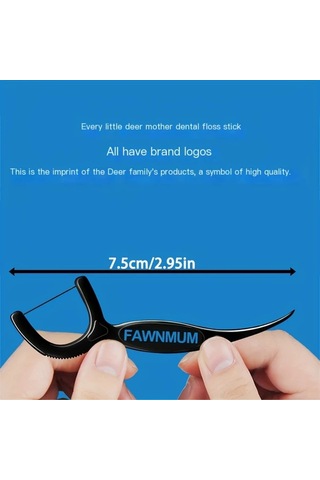 Willowhaven 50 Adet Bambu Kömürlü Diş İpi, Ağız Bakımı Ve Diş Arası Temizlik Çubukları