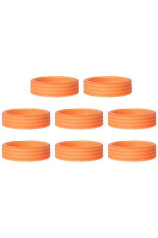 Homyl 8x Silikon Bagaj Jant Kapakları Çizilmeye Karşı Koruma Turuncu