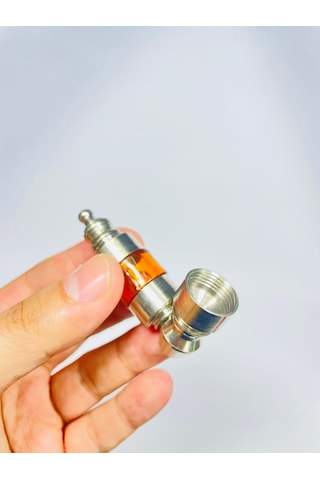 Minik Ceplik Metal Pipo 6 CM + Grinder