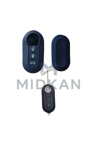Fiat Doblo Silikon Anahtar Kılıfı 2010 Sonrası Siyah Renk