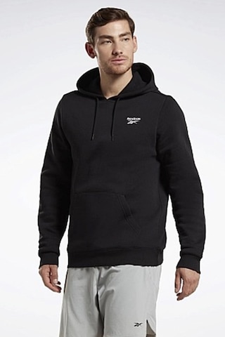 Reebok Left Chest Logo Erkek Siyah_0 Sweatshirt