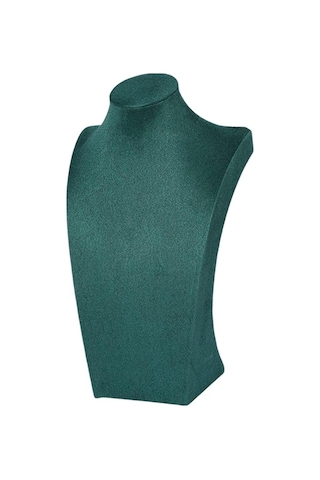 Trendooze Yeşil Vitrin Styleb-20cm Showroom Organizatörü Mücevher Koyu Kolye Göğüs Göğüs Depolama 20cm Rj