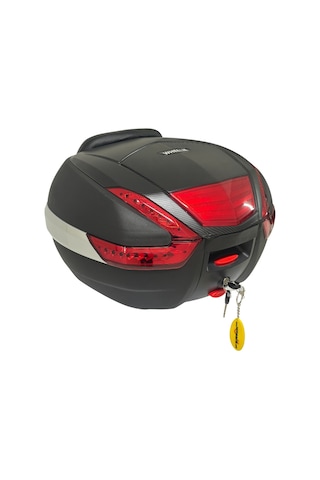 Wheelıe Xt62-b 38 Litre Motosiklet Arka Çanta Tak Çıkart Özellikli Siyah Su Geçirmez Abs Top Case Üniversal