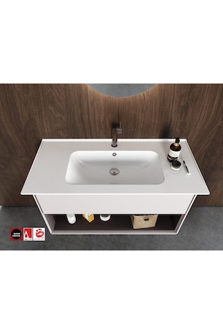 Cerastyle Turkuaz Blue Etajerli Lavabo 60*47 CM