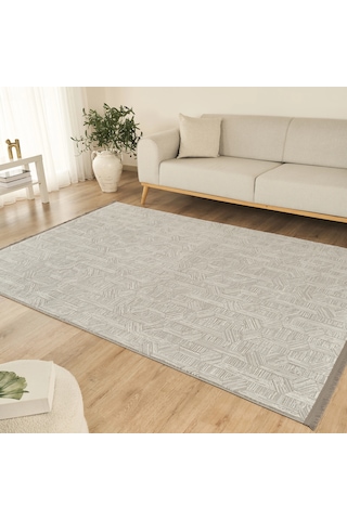 Kaşmir Halı 7/24 Sahara Sofline Aura Grey 200x290 Cm Gri