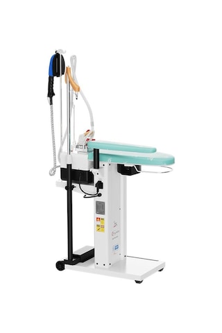 Gazzella "tiny Mini" Kazanlı Tip Portatif Ütü Masası- Ayak Pedallı / Mağaza Tipi - 60 Cm Turkuaz