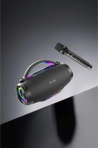 Ven-dens Vd-spk026m 160 W Bluetooth 5.3 Taşınabilir Hoparlör, 12000 Mah Batarya, Led Işık, Siyah