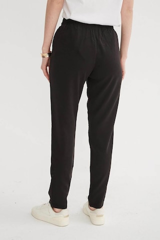Fashion Friends Beli Bağlamalı Siyah Kadın Pantolon 26y0477k1