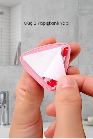 4 Adet Yapışkanlı Havlu Örtü Bez Askısı Mutfak Banyo Ev İçi Pratik Organizer Askılık Seti Çok renkli