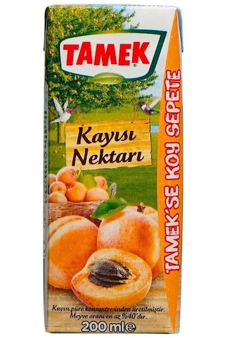 Tamek Kayısı Nektarı 200 Ml X 27 Adet