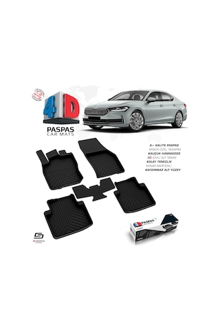 Skoda Superb 4d Havuzlu Paspas 2024 Üzeri A+ Kalite