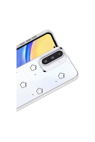 Samsung Uyumlu Galaxy A36 Uyumlu Fiyonk Desenli Kapak - Desen 2 Renkli