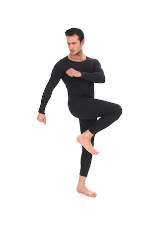 Sauna Suit Antrasit Unisex Kışlık Termal Içlik, Sıcak Tutan Pamuklu Yakmayan, Termal Takım, Termal Fanila Iclik Antrasit