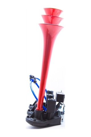 Ahmet Otomotiv Havalı Dali Dali Korna 3 Borulu 24volt Kırmızı