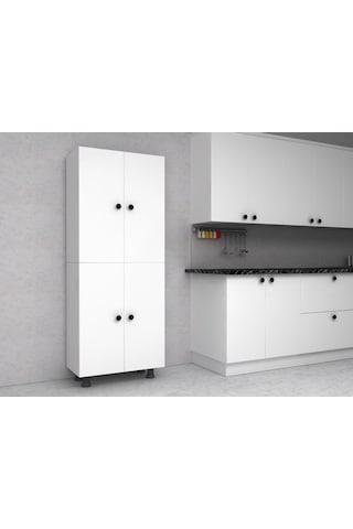 Mobilyahome 4 Raflı %100 Mdf Çok Amaçlı Dolap