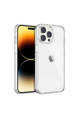 Buff Apple iPhone Uyumlu 14 Pro - 2x5d Ekran Koruyucu + Şeffaf Kılıf + Lens Koruyucu Glass