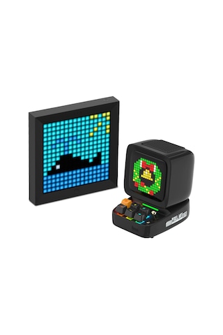 Divoom Ditoo Pro Siyah Bluetooth Hoparlör + Pixoo Led Ekran