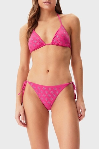 Guess Kadın Pembe 4g Taşlı Üçgen Bikini Üst Pembe