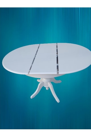 Bengimobilya Baba Ihlamur Ağacı Ayak Açılır Masa 120 Cm Ahşap Mdf Parlak Beyaz (476077608)