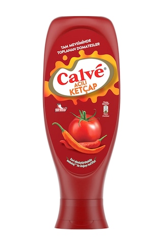 Calve Ketçap Acılı 610 Gr X 3 Adet