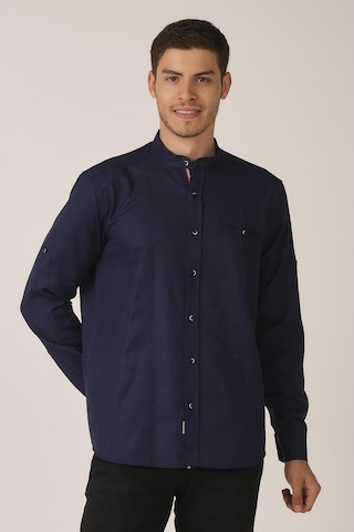 Alexander Gardi Alexandergardı Katlanabilir Kol Regular Fit Gömlek (E21-32502)