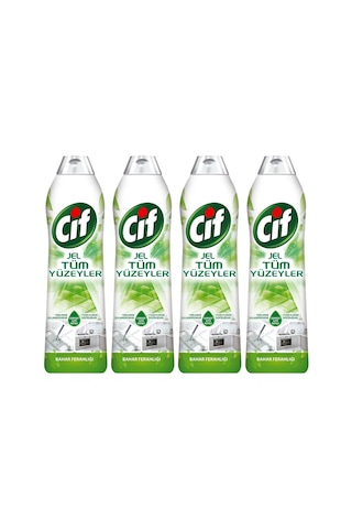 Cif Jel Tüm Yüzeyler Yüzey Temizleyici Bahar Ferahlığı 4 x 750 ML