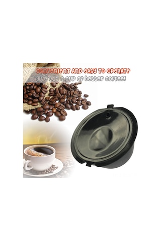 Fosenze Üçlü Siyah Yeniden Kullanılabilir Kahve Kapsülü Filtresi - Dolce Gusto Makineleri İçin, Çay/çikolata Uyumlu, 304 Çelik, 30-50 Kullanim Diğer