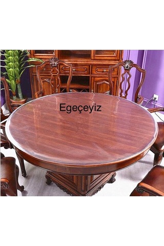 Şeffaf Pvc Kalın Masa Örtüsü Kaymaz Masa Koruyucu 1.3 Mm 2.0 MM